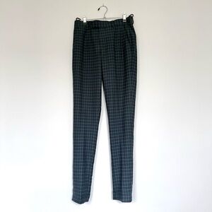 ASOS Green Plaid Men's Super Skinny Dress Pants 28” x 32”